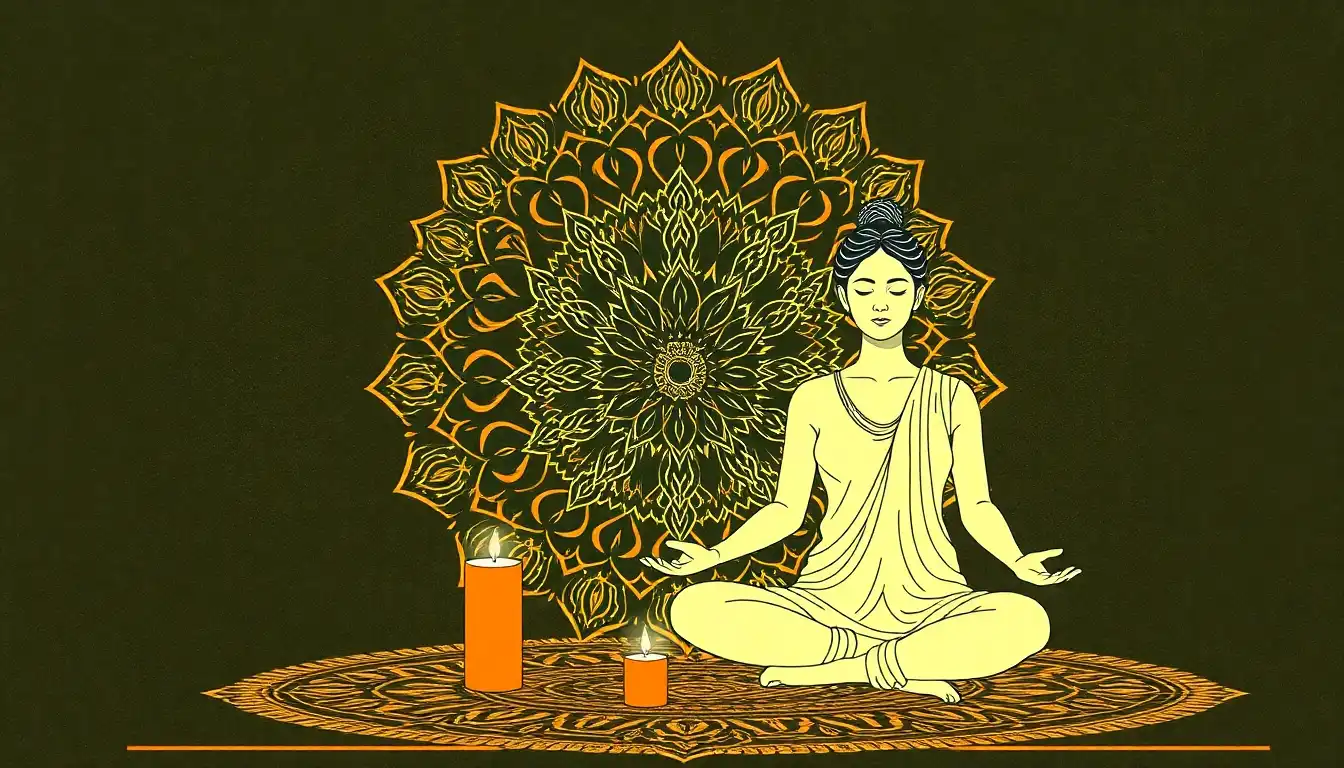 Trataka Meditation with Mandala - Concentration on the Mandala